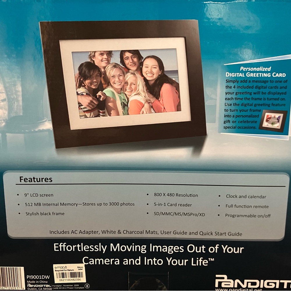9” Digital Photo Frame - Picture 3 of 3